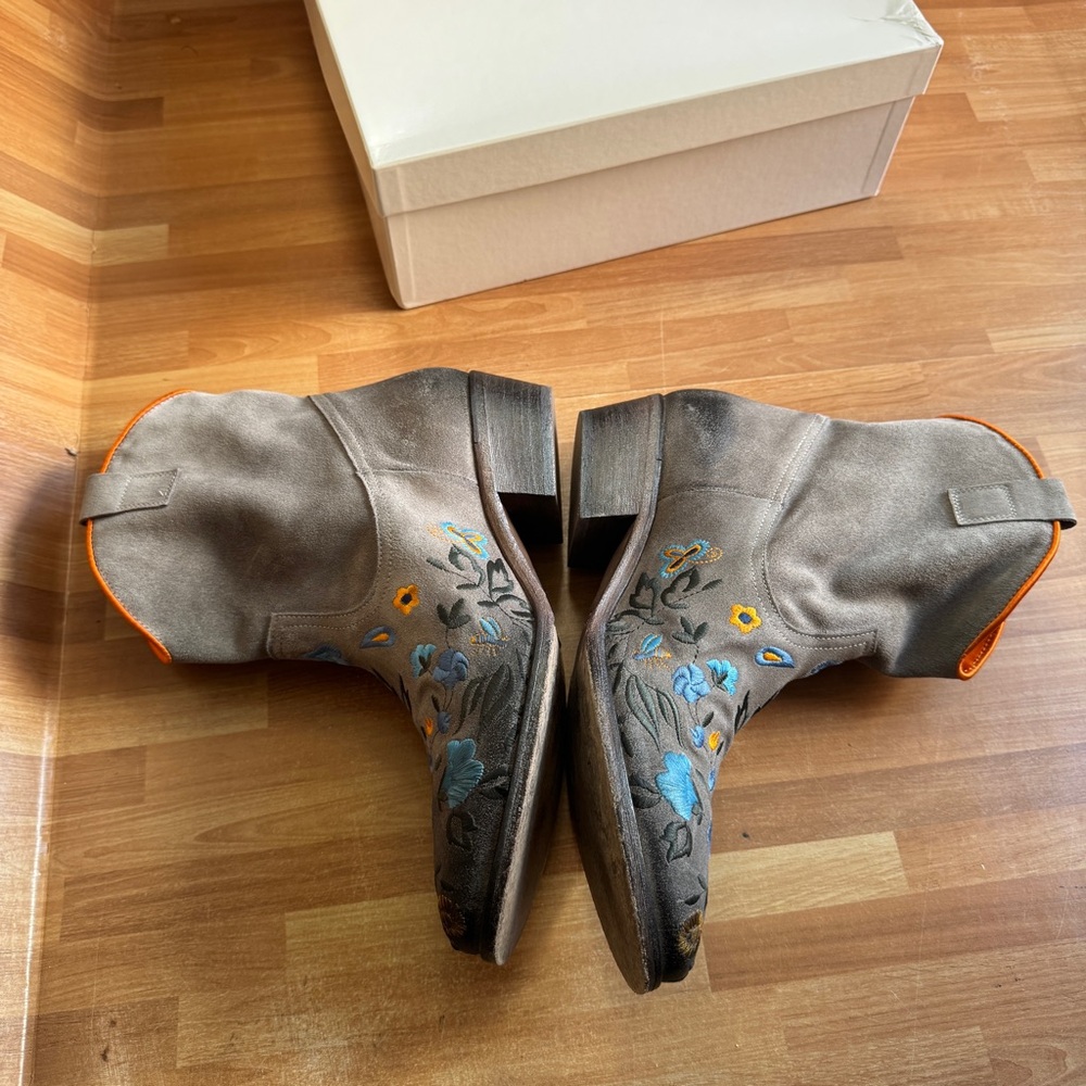 Strategia Roxana embroidered leather, cowboy boot, the shoebox, vero cuioio, 39 - Picture 12 of 16